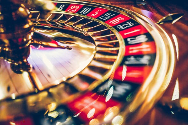 Live casino dealer and gaming table